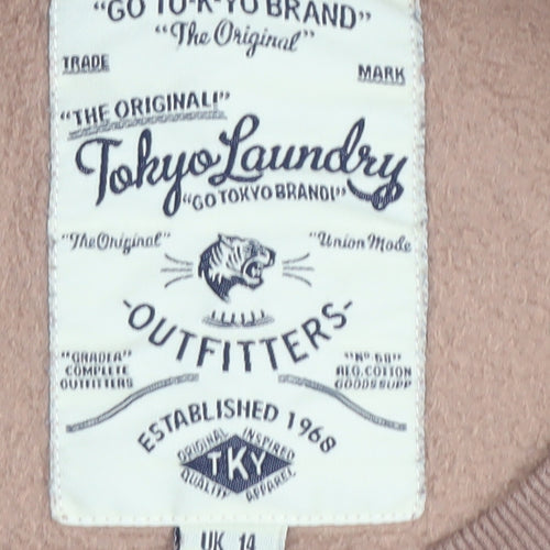 Tokyo Laundry Women's Brown Pullover Sweatshirt L