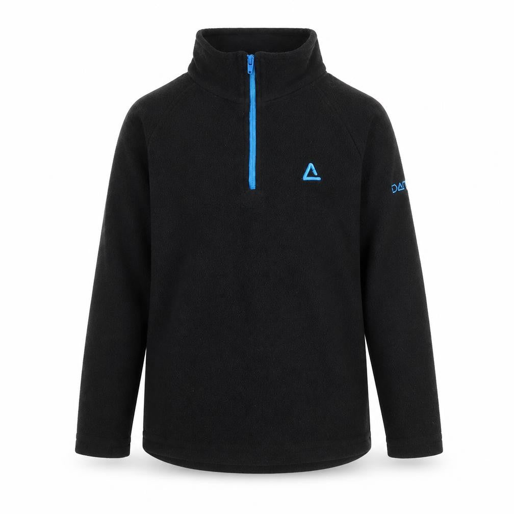 Front view of Dare 2b boys’ black fleece sweatshirt 5-6 years