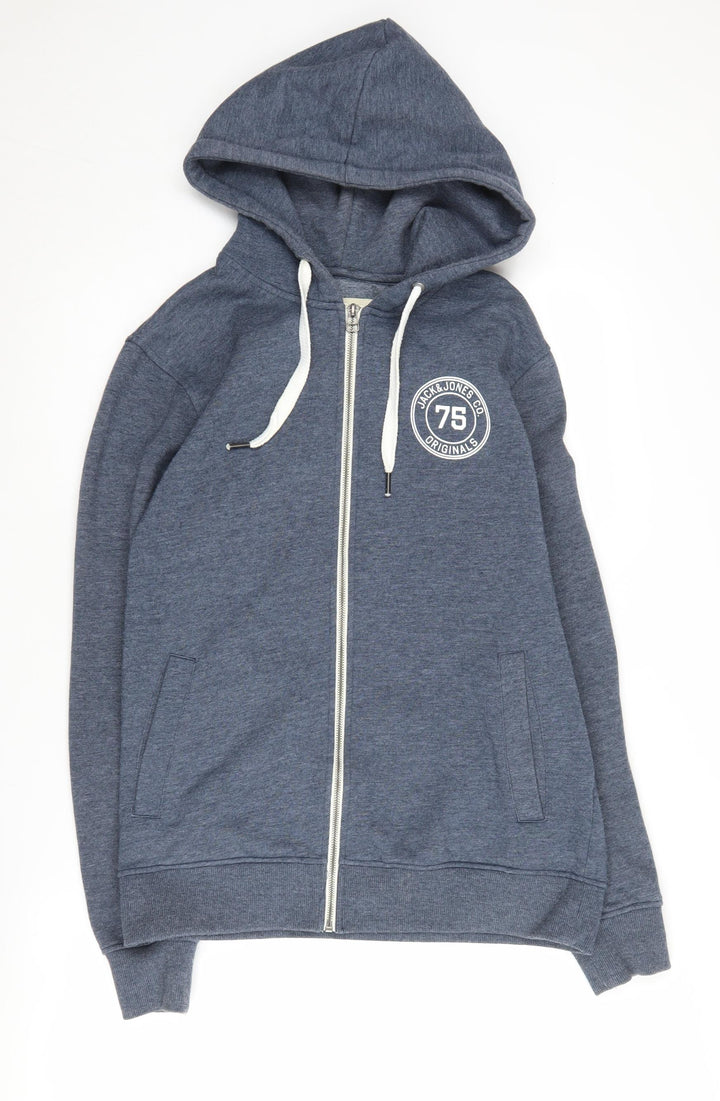 Jack & Jones Men's Blue Full Zip Hoodie M