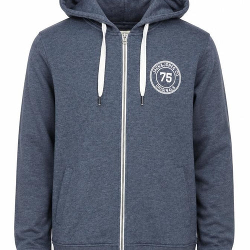 Jack & Jones Men's Blue Full Zip Hoodie M