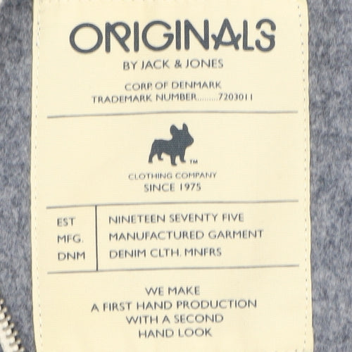 Jack & Jones Men's Blue Full Zip Hoodie M