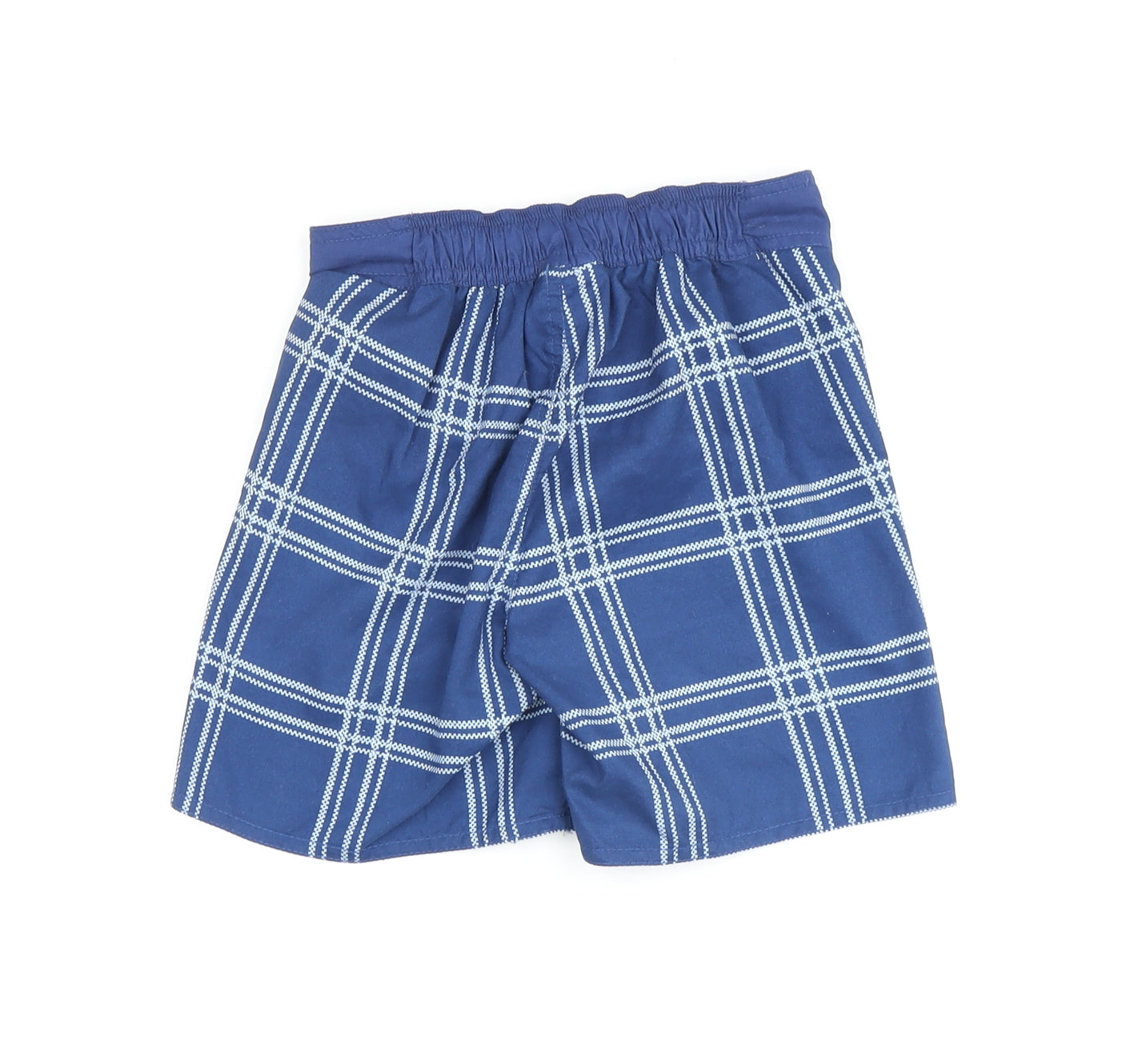 Trespass Boys Blue Plaid Utility Swim Shorts, 10-11 Years, Summer