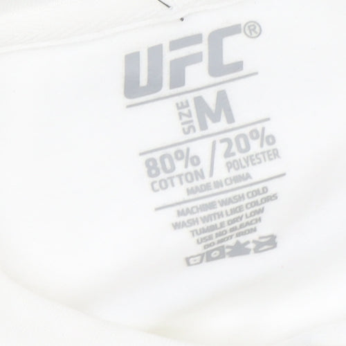 UFC Unisex Adults White Pullover Sweatshirt M