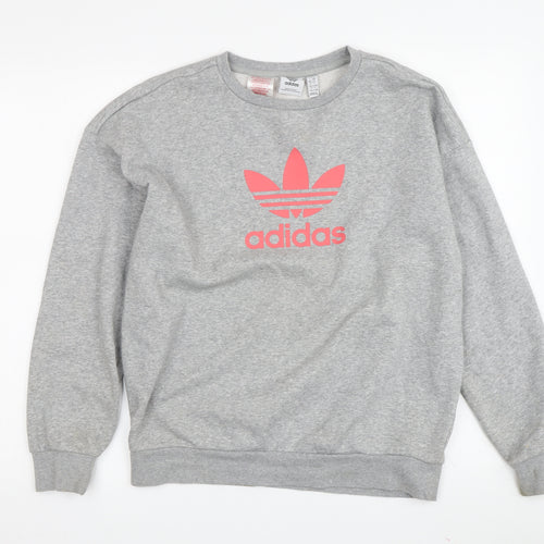 Adidas Teens Grey Pullover Sweatshirt L