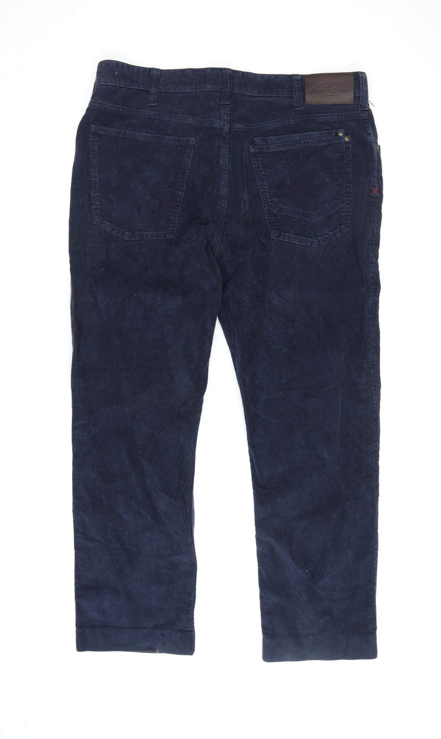 White Stuff Men's Blue Corduroy Trousers 34