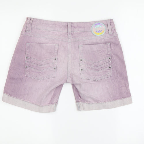 Billabong Women's Purple Denim Shorts Size 10