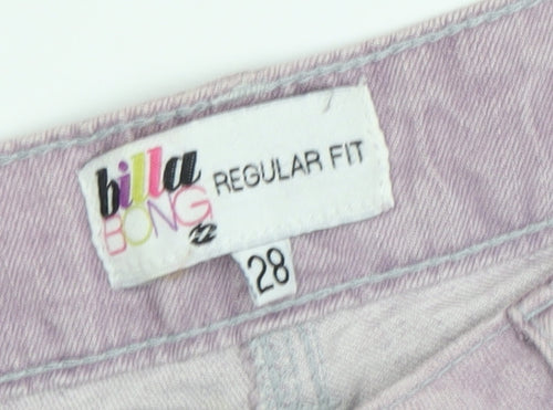 Billabong Women's Purple Denim Shorts Size 10