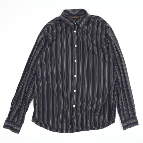 Ben Sherman Men's Multicoloured Striped Shirt L