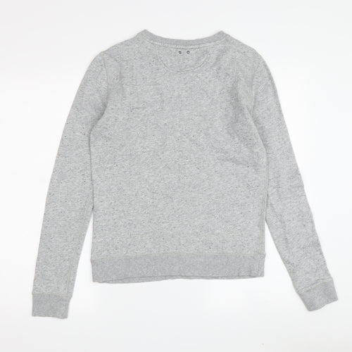 Converse Women's Grey Pullover Sweatshirt, S, Casual Knit