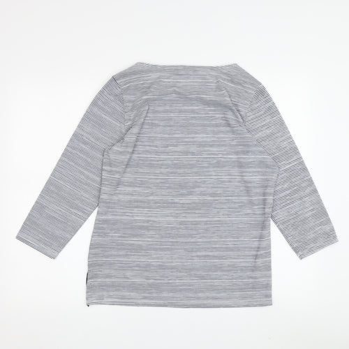 Jasper Conran Women's Blue Striped T-Shirt, Size 14