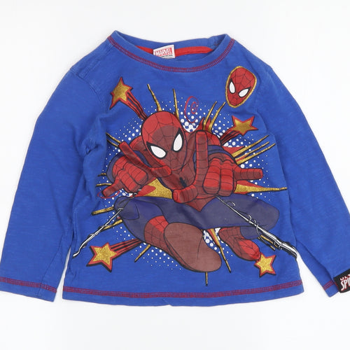 Marvel Boys Blue Spider-Man Long Sleeve T-Shirt 2-3 Years
