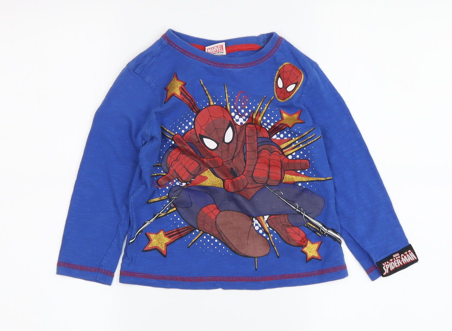 Marvel Boys Blue Spider-Man Long Sleeve T-Shirt 2-3 Years