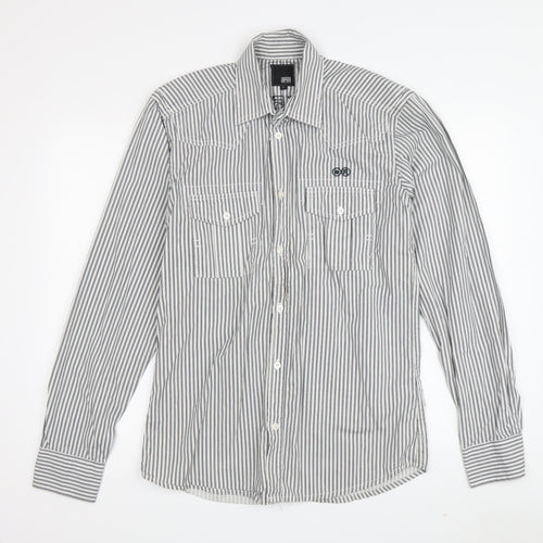 Jack & Jones Men's Black Striped Shirt S