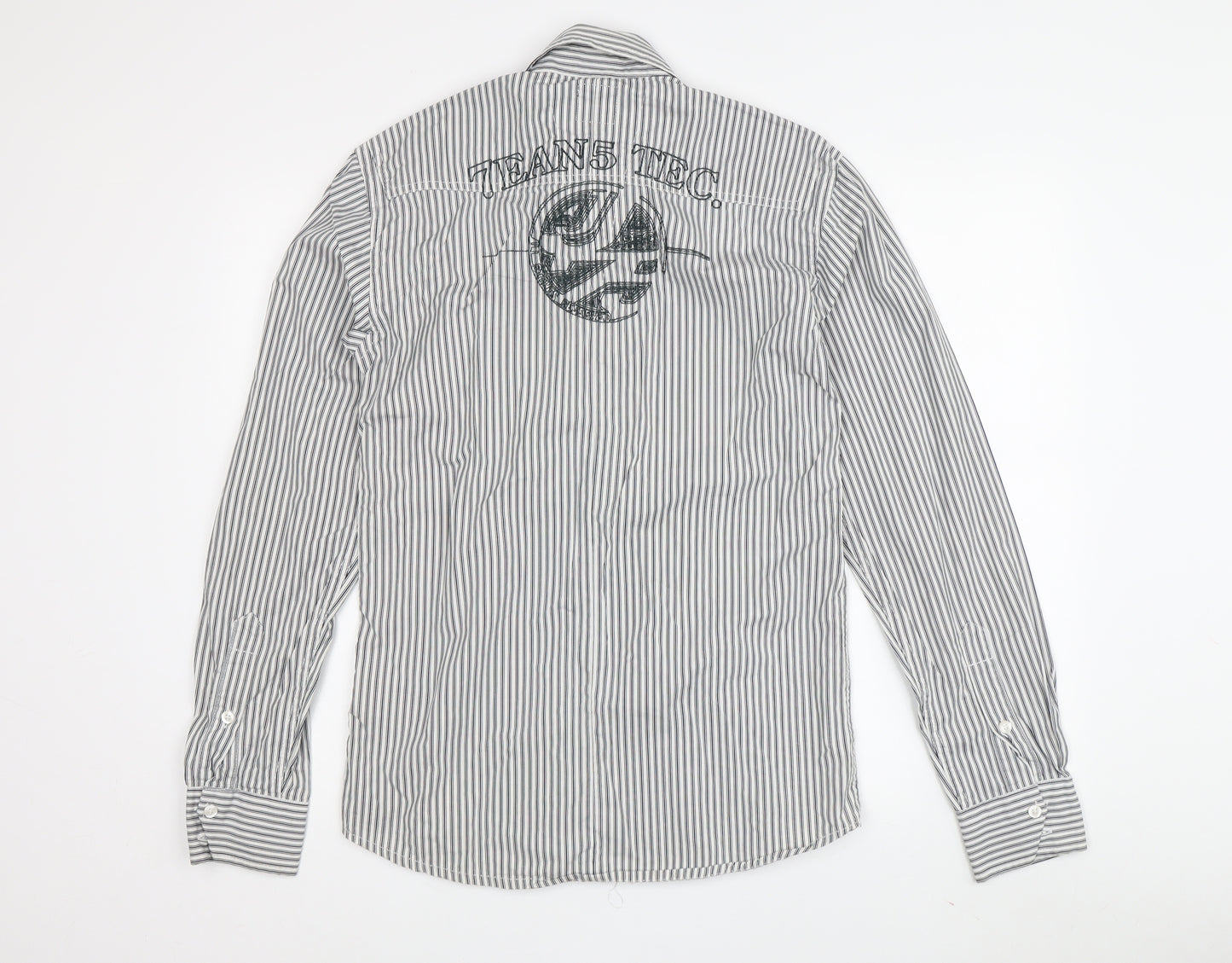 Jack & Jones Men's Black Striped Shirt S