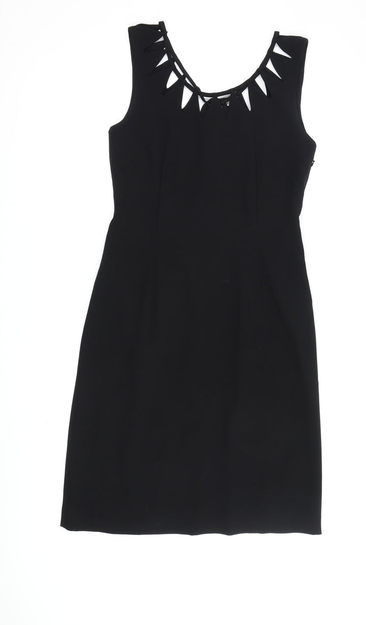 Whistles Women's Black Fit & Flare Dress, Size 10