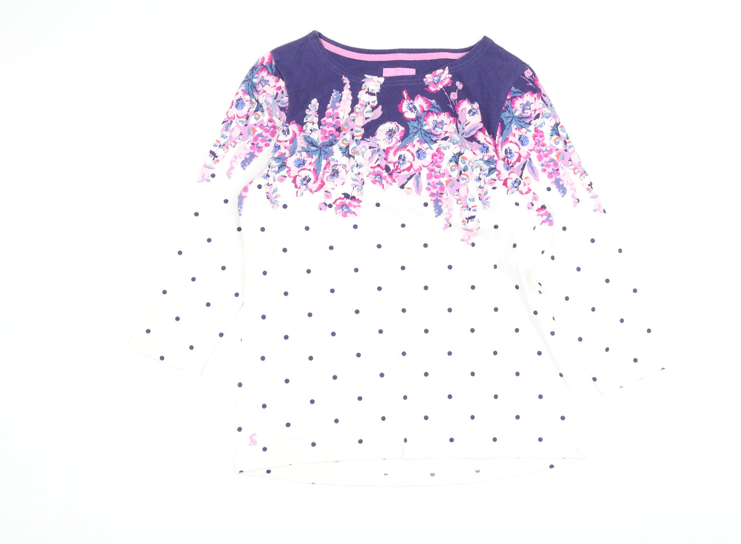 Joules Women’s Multicoloured 3/4 Sleeve T-Shirt Size 12