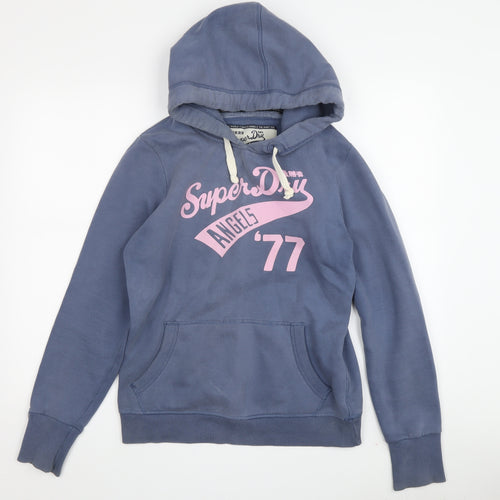 Superdry Women's Blue Pullover Hoodie M Casual