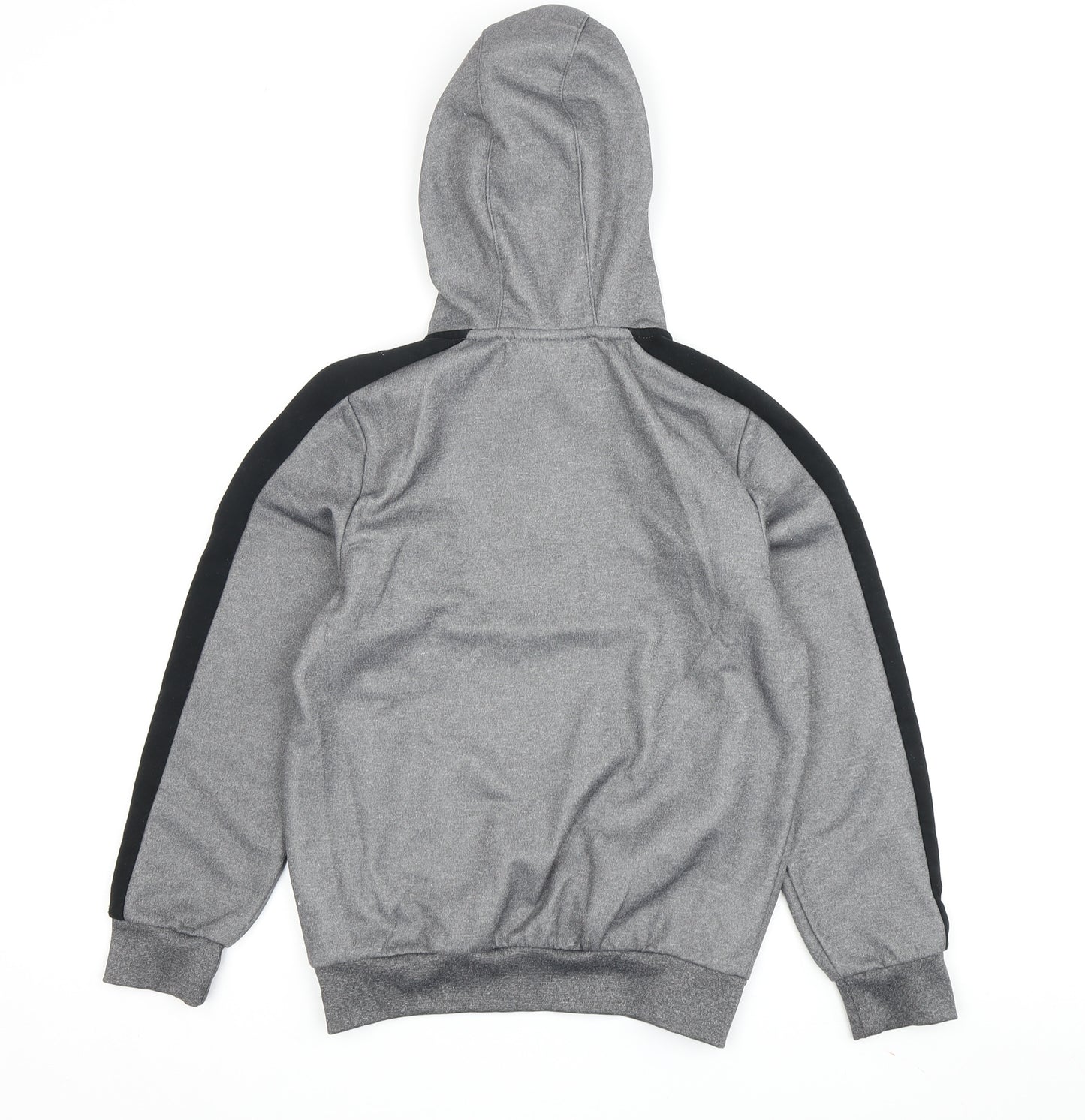 McKenzie Boys Grey 10-12 Hoodie with Half Zip and Hood