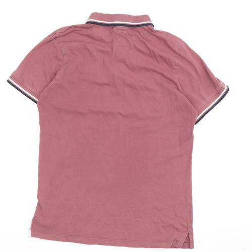Rucker & Jones Men's Pink Polo Shirt M - Classic Short Sleeve