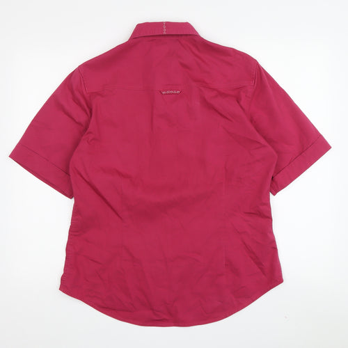 Craghoppers Women's Red Button-Up Shirt Size 12