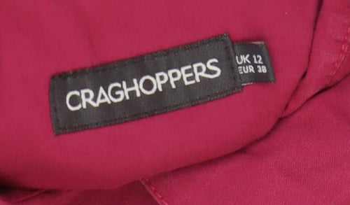 Craghoppers Women's Red Button-Up Shirt Size 12