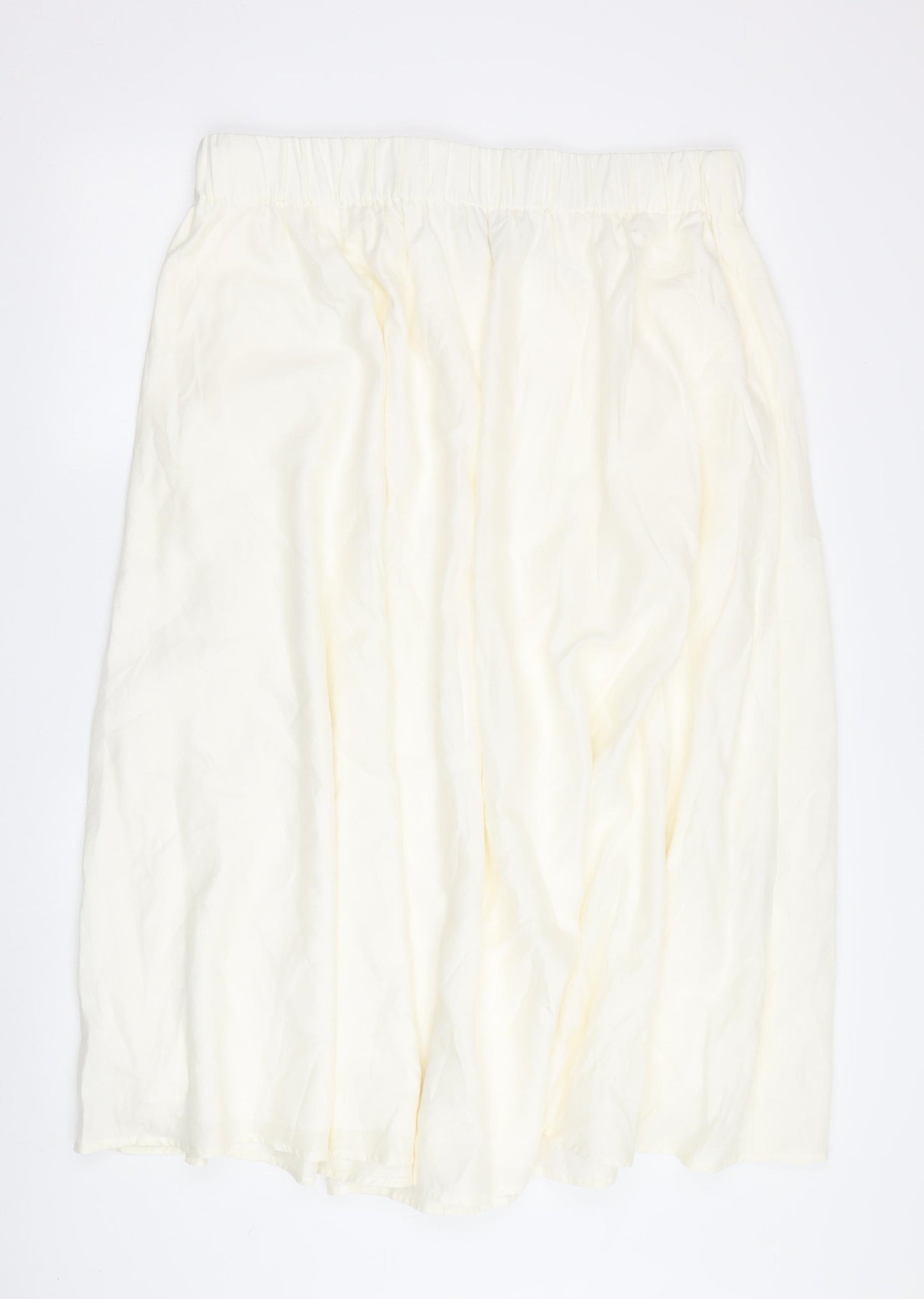 Jaeger Women's Ivory Pleated Skirt Size 18