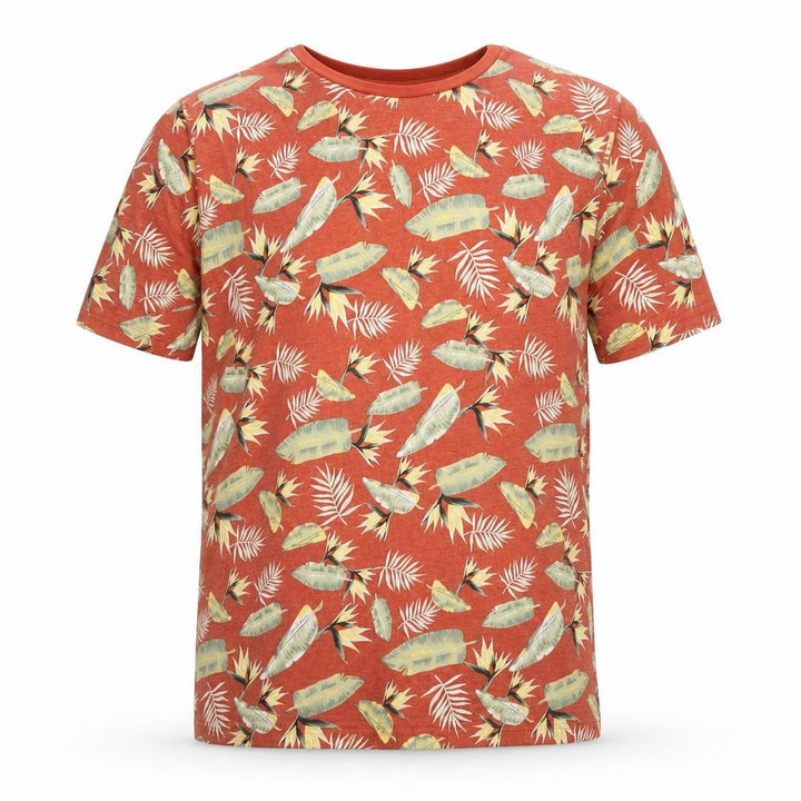 Jack & Jones Men's Orange Tropical T-Shirt, Size S