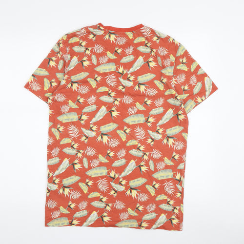Jack & Jones Men's Orange Tropical T-Shirt, Size S