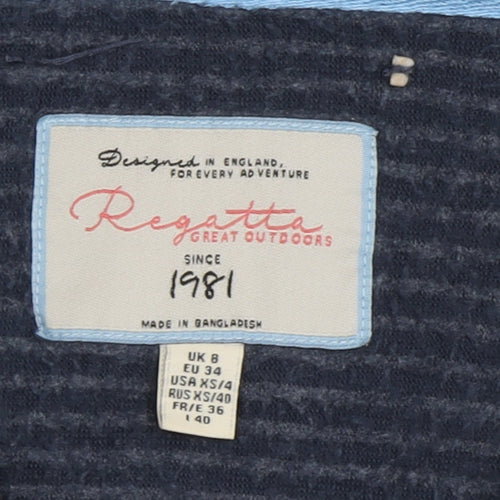 Regatta Blue Women’s 1/4 Zip Sweatshirt Size 8