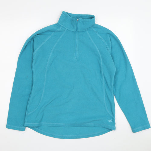 Peter Storm Women's Blue Fleece Pullover Sweatshirt Size 12
