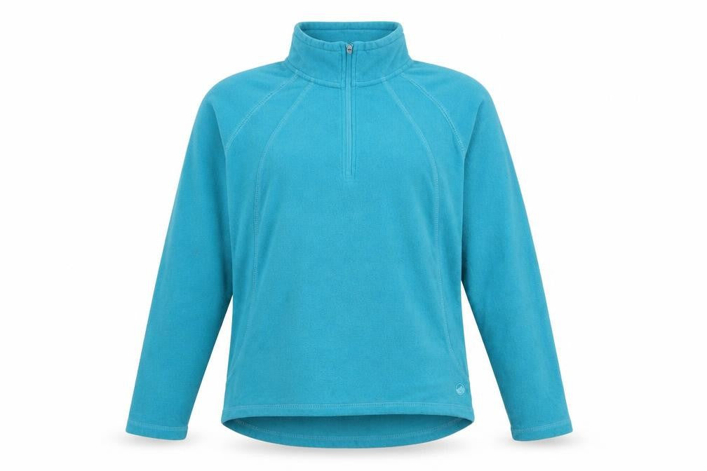 Front view of Peter Storm Women's Blue Fleece Pullover Sweatshirt, size 12