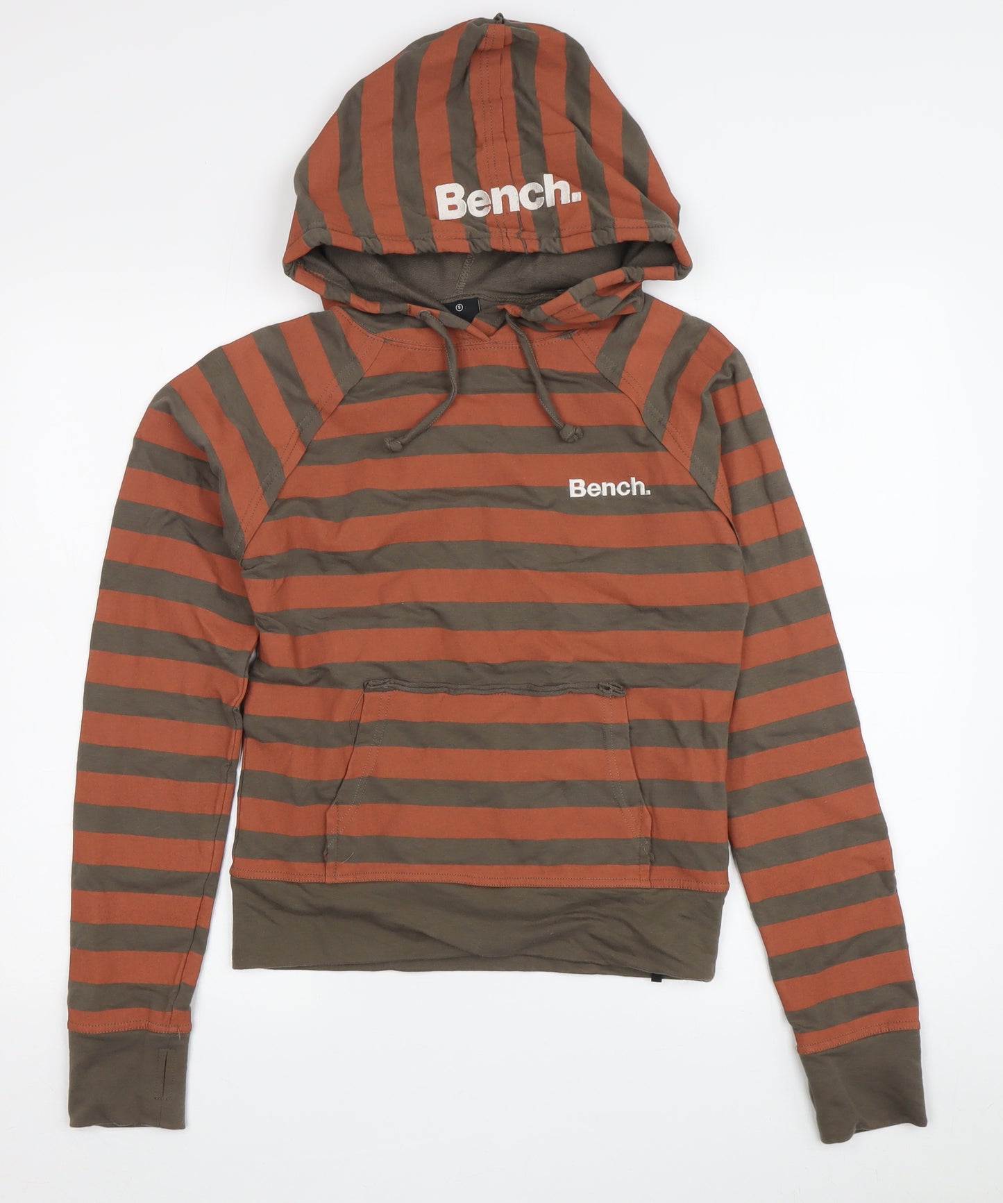 Bench Women's Multicoloured Striped Pullover Hoodie S