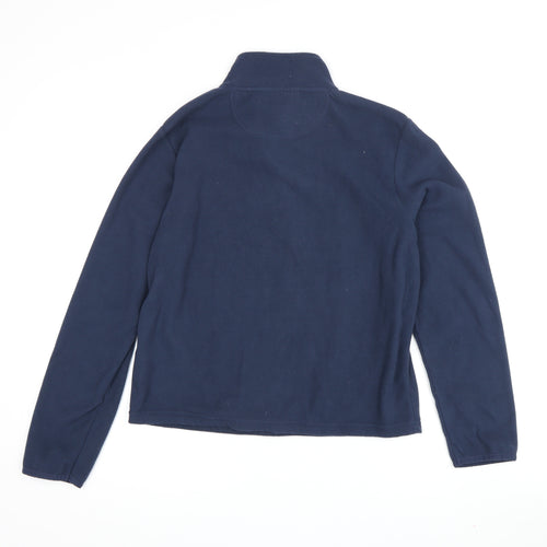Peter Storm Boys Blue Fleece Sweatshirt 11-12 High Neck Zip