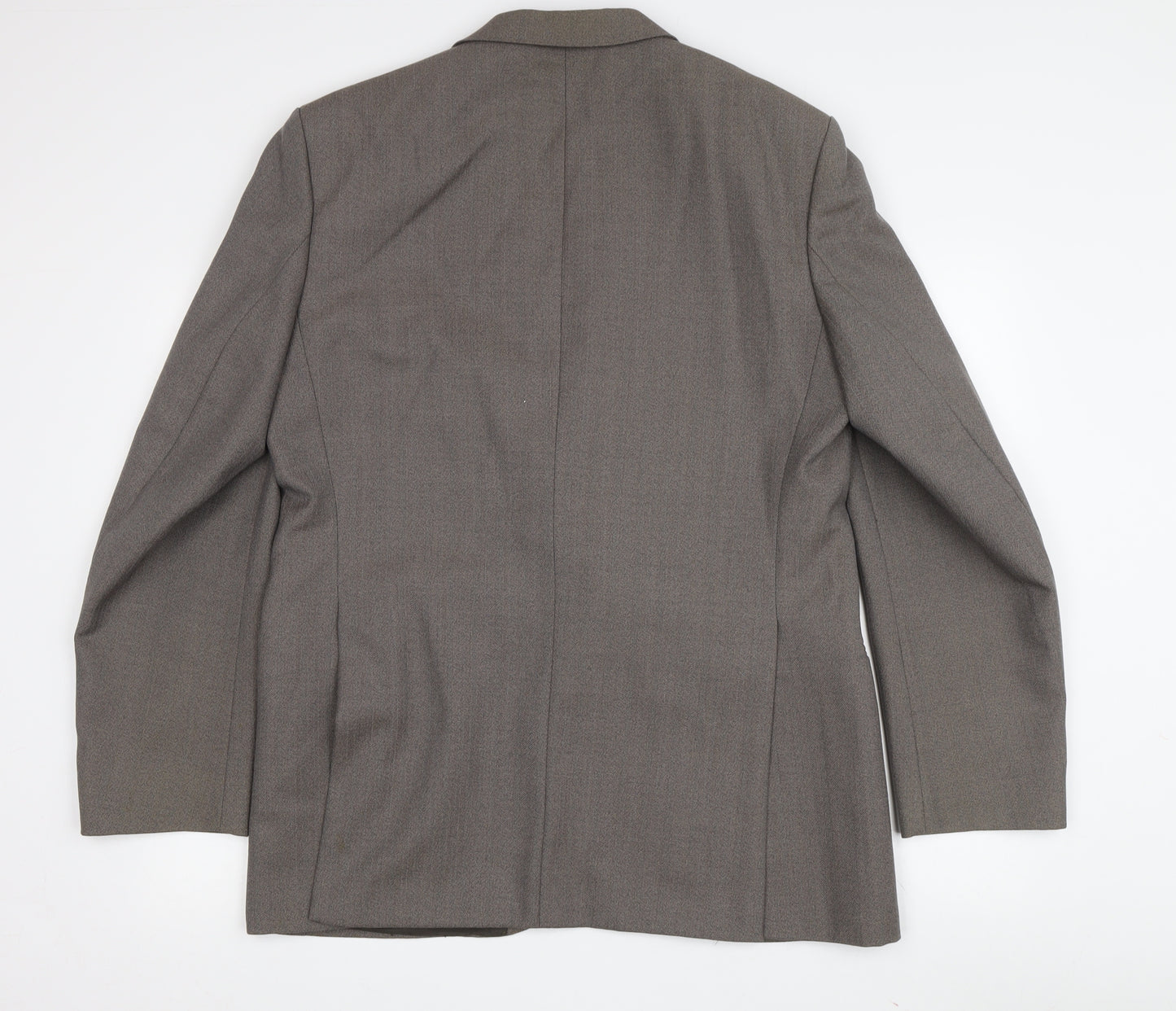 Centaur Men's Brown Wool Blazer, Size 42, Regular Fit