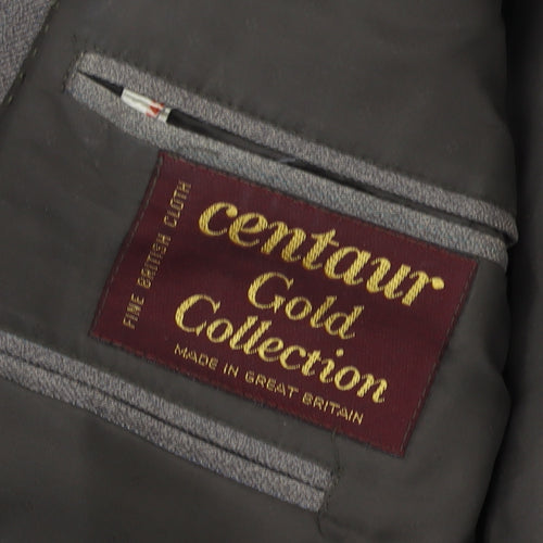 Centaur Men's Brown Wool Blazer, Size 42, Regular Fit