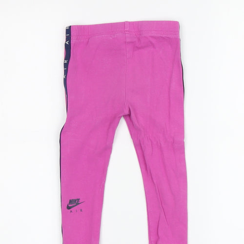 Nike Pink Unisex Toddler Leggings 24 Months Athleisure Style