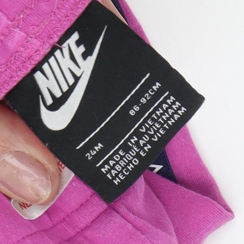 Nike Pink Unisex Toddler Leggings 24 Months Athleisure Style