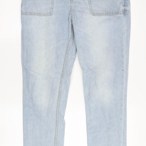 Roxy Women's Blue Straight Jeans with Pockets - Size 26