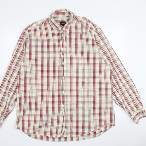 Guise Men's Multicoloured Plaid Long Sleeve Shirt L