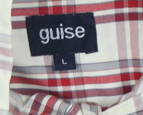 Guise Men's Multicoloured Plaid Long Sleeve Shirt L