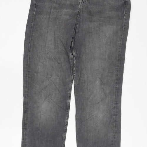 White Label Women's Grey Straight Jeans Size 10