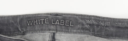 White Label Women's Grey Straight Jeans Size 10