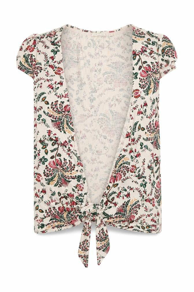 Front view of FatFace Women's Floral Blouse - UK 8, Multicoloured Tunic