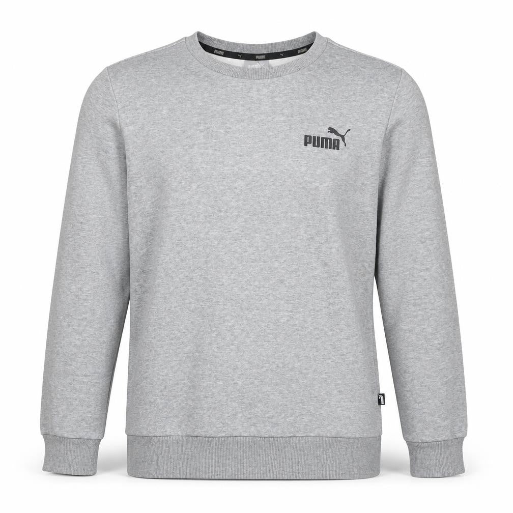 Front view of Puma Men's Grey Pullover Sweatshirt, size S