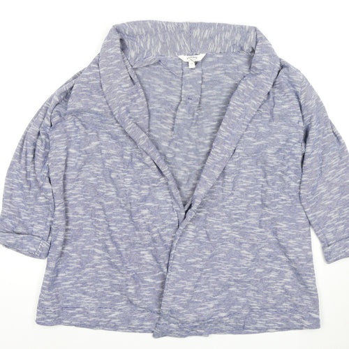 FatFace Women's Blue Collared Cardigan Size 12 Casual