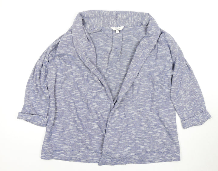 FatFace Women's Blue Collared Cardigan Size 12 Casual