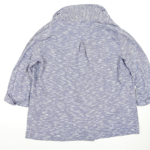 FatFace Women's Blue Collared Cardigan Size 12 Casual