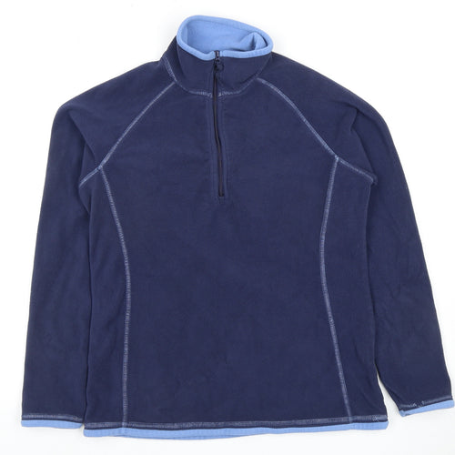 Mountain Warehouse Women's Blue Fleece Sweatshirt Size 12