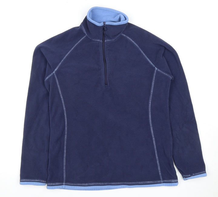 Mountain Warehouse Women's Blue Fleece Sweatshirt Size 12
