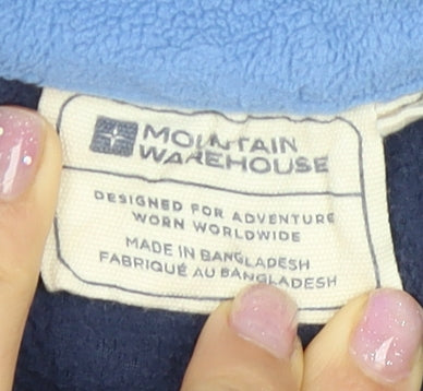 Mountain Warehouse Women's Blue Fleece Sweatshirt Size 12